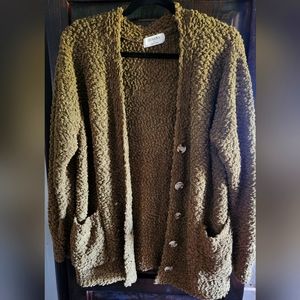 Olive Zenana Popcorn Cardigan